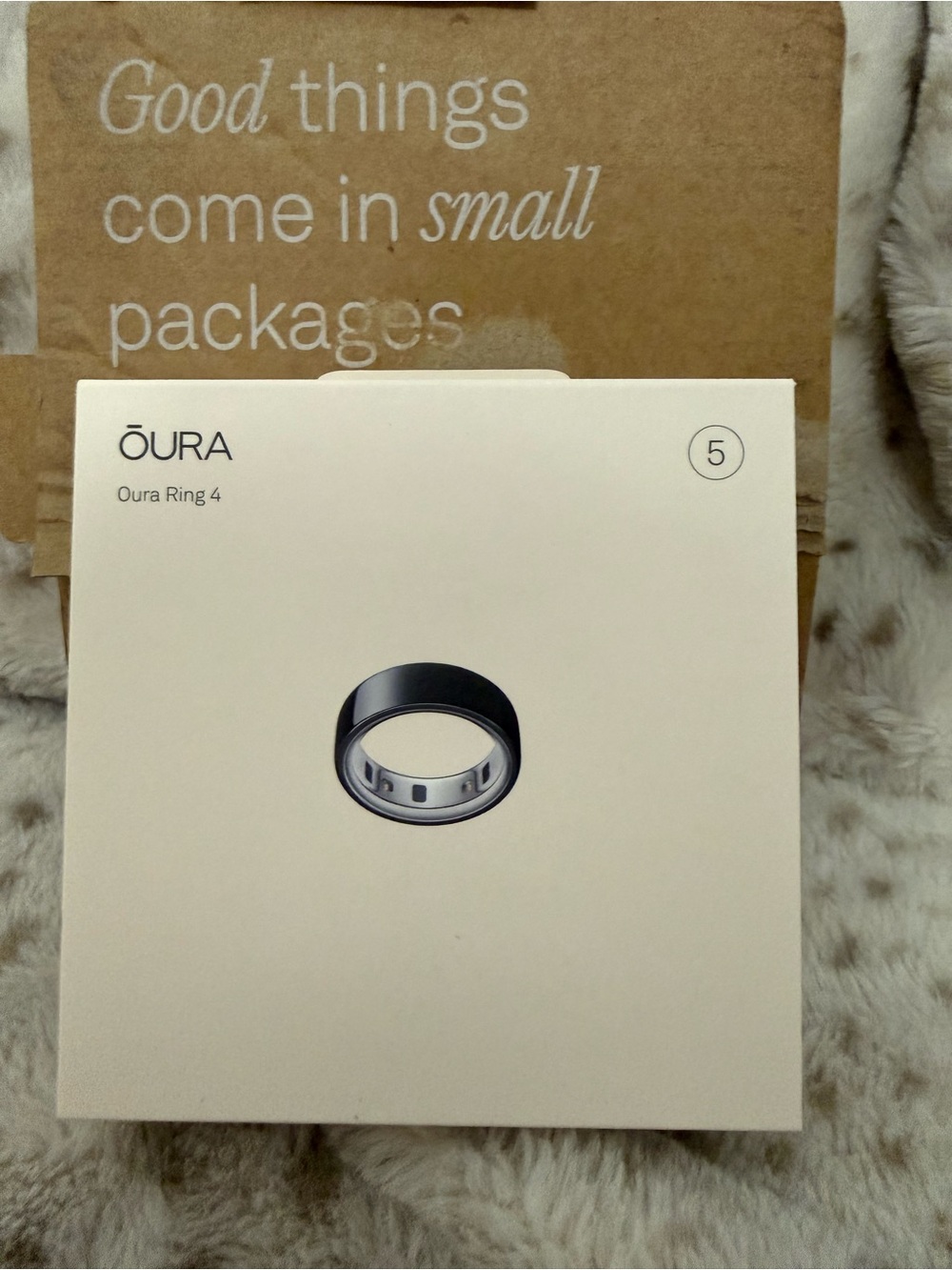 Oura Ring 4 Black and Silver